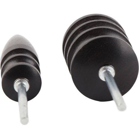 Lot de 2 outils de maroquinerie, lisseur de bord rond en bois, polisseur à main pour travail du cuir, bricolage artisanal, finition impeccable (1/5)
