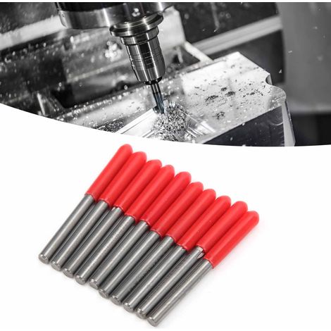 3,175 Zoll Doppelschneider-Schaftfräser aus Hartmetall, 10 Stück, 300,5 mm. (1/5)