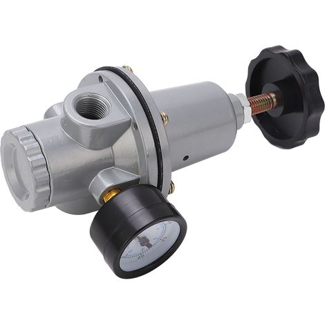 Kit de régulateur de pression pour système d'air comprimé avec manomètre, vanne de réduction de pression pneumatique (quantité : 10 G3/8). (1/5)