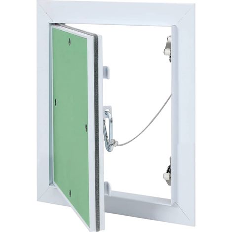 Access Panel White 20 x 25 cm Aluminium and Plasterboard vidaXL (1/5)