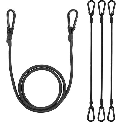 Spanngummi mit Karabiner 150cm 4er Set, Expander für Gepäck, Fahrrad, Plane (1/5)