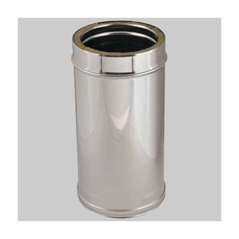 Tubo doppia parete per canne fumarie diametro 100/150 x 500 mm