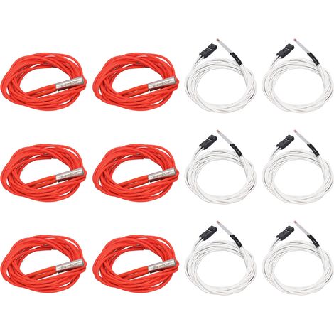 6 fils de thermistance avec bornes, 6 tiges chauffantes, accessoires pour tête d'impression 3D 24 V 40 W (1/4)