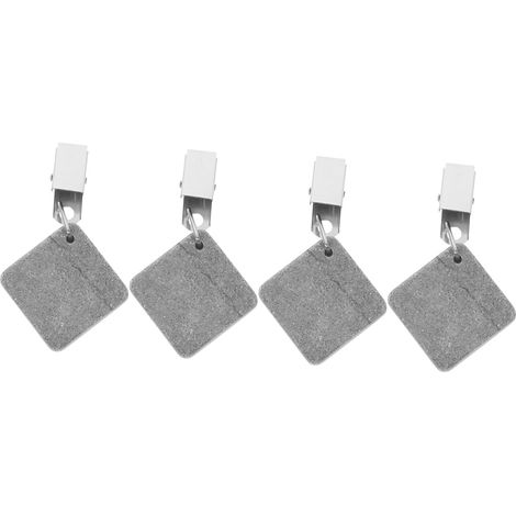 4 pesas metálicas con clip para mantel – resistentes al viento – para exteriores/camping/picnic – diseño simple – reutilizables/fáciles de usar