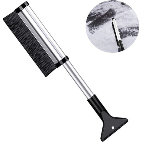 Grattoir à glace 2 en 1 pour vitres de voiture, pelle à neige rétractable, pelle à neige détachable, convient aux berlines, SUV et camions. (1/5)