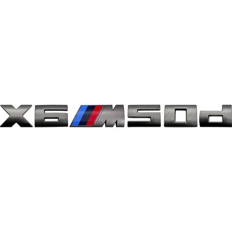 (Gris 7,3 cm X6M50D) - 7,3 cm. Convient pour le logo M, nouvel autocollant gris en ABS pour coffre. Convient aux BMW. (1/5)