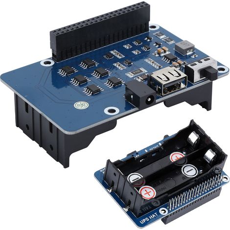 Module d'alimentation UPS Hat 5V avec carte d'extension de batterie au lithium pour Raspberry Pi 100-240V (1/5)