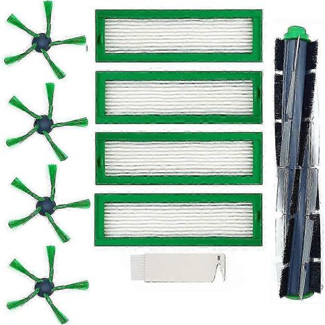 Ersatz-Walzenbürsten, Seitenbürsten, HEPA-Filter für Vorwerk Kobold VR200 und VR300 Saugroboter (Straßenreinigung)