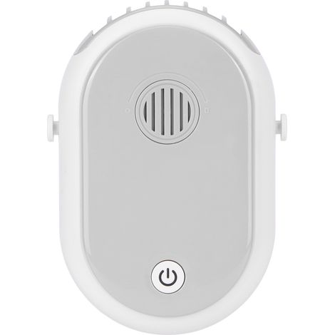 Ventilateur de bureau électrique à 3 vitesses, portable, à suspendre autour du cou, avec aromathérapie et chargement USB (blanc) (1/5)