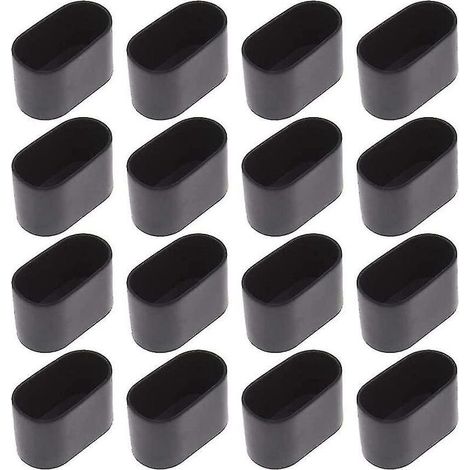16 embouts ovales pour table et chaise, 15 x 30 mm.