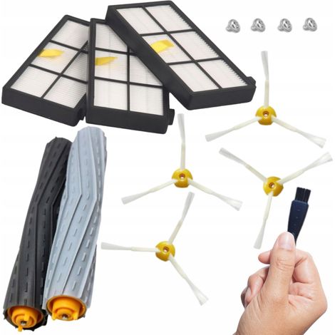 Kit di ricambi con spazzole rotanti e filtri HEPA per iRobot Roomba 800 900 (1/5)