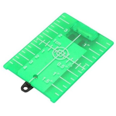 Pair Plaque Cible Magnétique Plaque Cible Laser à Double Échelle avec Pied pour Ligne de Mesure de Niveau à Laser(Green)
