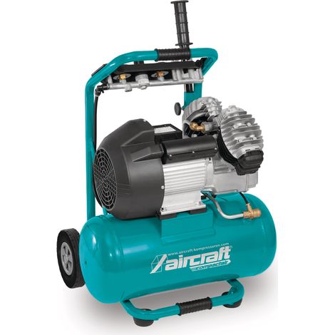 Compresseur de chantier mobile cuve 24 L 2,2 kW / 3 Ch 310 L/min 10 bars 230 V - Fabriqué en Europe Aircraft COMPACT-AIR 321/24 (1/3)
