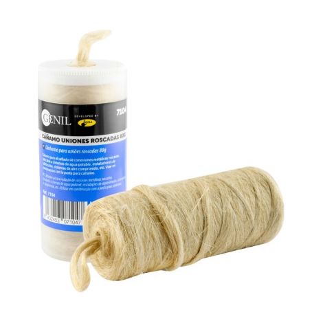 Cañamo para uniones roscadas 80gr, GENIL.