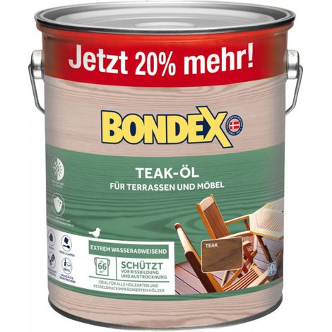 Bondex Teak-Öl 3l Sondergebinde 20% mehr Inhalt (1/3)