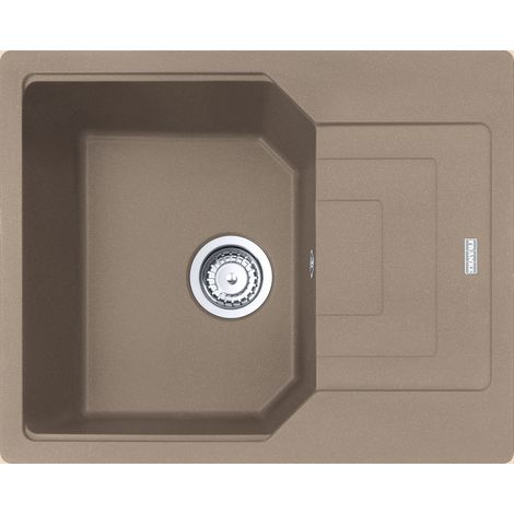 Franke Urban UBG 611-62. Tipo di lavello: Lavello ad incasso, Forma del lavandino: Rettangolare, Materiale del lavandino: Granito. Larghezza: 620 mm, Lunghezza: 500 mm, Profondità: 5... - 114.0686.743
