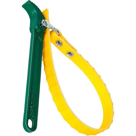 Clé antidérapante pour filtre à huile - Clé à bande pour filtre à huile - Clé à sangle de 9 pouces - Pince à filtre à huile pour couvercle de pot - Ouvre-bocal - Filtre d'ouverture - Tubes et (1/5)