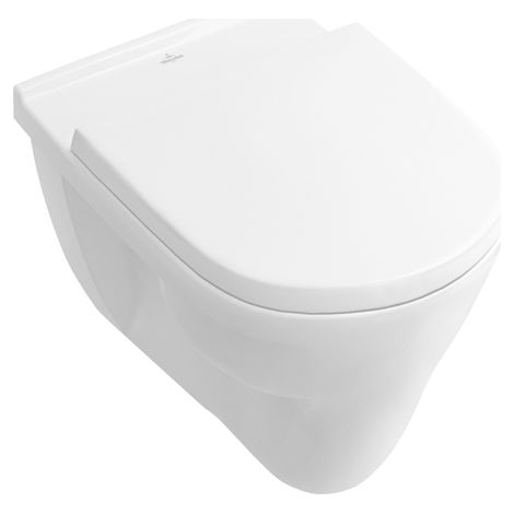Wand-Flachspül-WC Villeroy & Boch O.Novo 360 x 360 x 560 mm, wandhängend, weiß - 56621001 (1/5)
