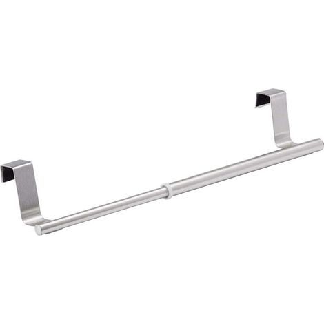 Porte-serviettes télescopique extensible en acier inoxydable mat (1/5)