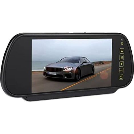 Écran LCD 7 pouces pour caméra de recul – Moniteur de rétroviseur avec fonction inversion automatique – Connexion AV1/AV2 (1/5)