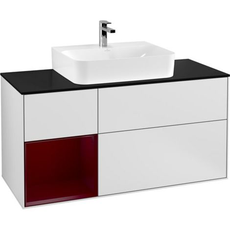 V&B Waschtischunterschrank Finion 120cm, Pl bla m, Reg li Peo, wh. m Lac (1/2)