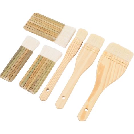 6pcs Pottery Glaze Brushes Professional Paint Brush Artist Painting Brushes Set for Painting Artists Students Adults Kids (1/5)