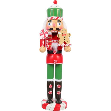 3 Pièces Ornement Casse-Noisette Peluche décoration de Casse-Noix Maison Decoration Noel Traditionnel Bricolage de Noel Casse-Noix de noël Figurine de Casse-Noisette de Bureau Bois (1/5)