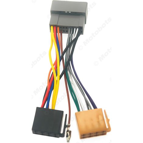 Compatible with Chrysler, Dodge, Jeep, and Wrangler original car CD to ISO radio conversion adapter cable and power cord (1/4)