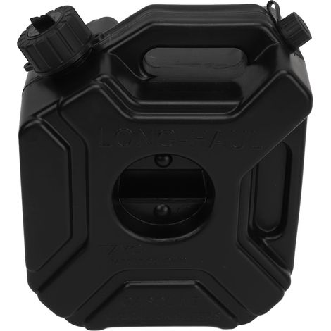 Bidon d'essence/carburant de 3 L (0,75 gallon) noir, réservoir de secours pour voiture, moto, UTV, quad, moto tout-terrain (sans support). (1/5)