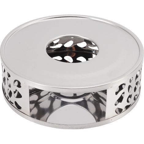 Chauffe-théière en acier inoxydable avec trou de ventilation, modèle creux, pour la maison, trou irrégulier (1/5)