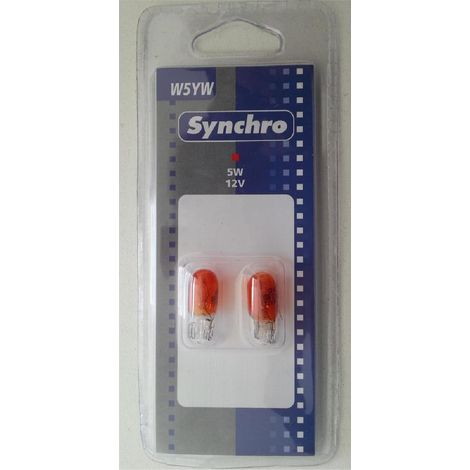2 ampoules T10 - W5YW - 12V