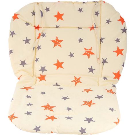Coussin de siège de poussette universel pour chaise haute bébé, doublure en coton doux, housse de coussin pour chaise haute (1/5)