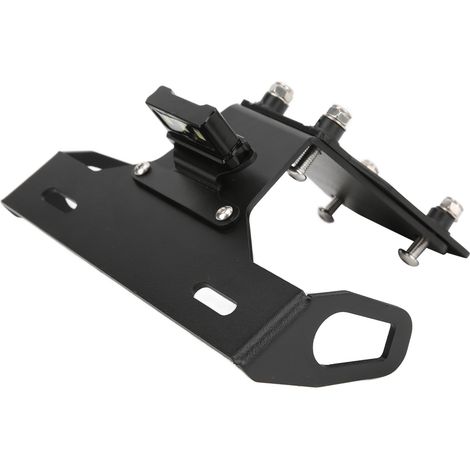 Support de plaque d'immatriculation moto avec feu LED, remplacement pour Kawasaki Z900 2017-2021, porte-plaque arrière noir (1/5)