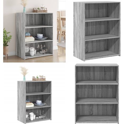 Buffet sonoma gris 70x41x93 cm bois d'ingénierie - Buffet - Meuble De Rangement - Commode - Design Intemporel - Bois D'ingénierie - Home & Living (1/5)