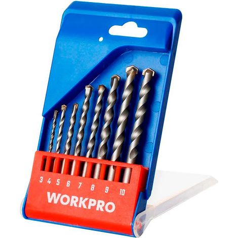 Bohrer für Mauerwerk Workpro masonry drill bits 8 Stück langlebig