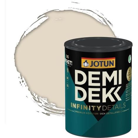 Peinture Bois - DEMIDEKK INFINITY DETAILS - Lasure Opaque Satinée - RAL 1013 - 0,75L (1/2)