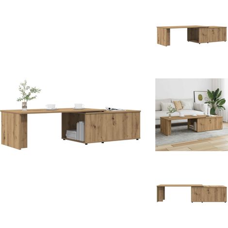 Couchtisch Artisan-Eiche 150x50x35 cm Holzwerkstoff - Couchtisch - Couchtische - Beistelltisch - Sofatisch (1/5)