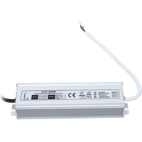 Alimentation LED étanche IP67, haute efficacité, stable et sûre, protections multiples, transformateur 90-265V (1/5)