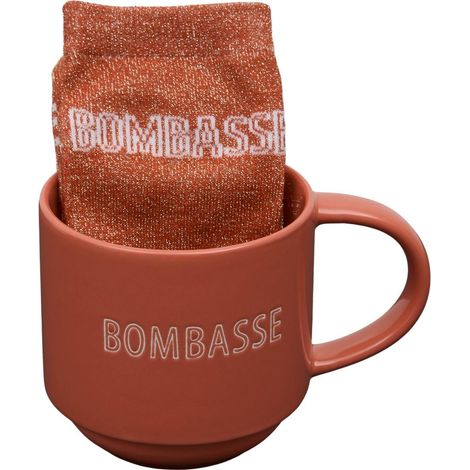 Set composto da tazza da 38 cl + calzini drama queen bordeaux - Atmosphera créateur d'intérieur (1/5)