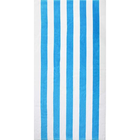 Serviette De Plage - Coton 420 G M2 - 89 X 178 Cm - Rayures Cabana - Lot De 2 (1/5)