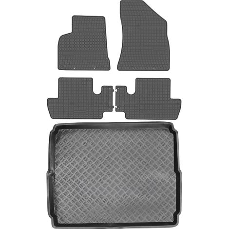 Ensemble de tapis de sol en caoutchouc pour Peugeot 3008 i Crossover (2009-2016) + tapis de coffre