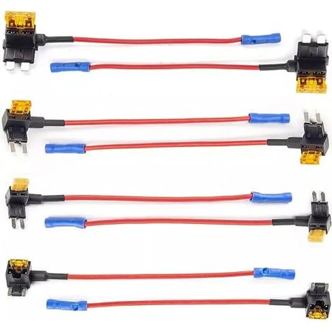 Ensemble de fusibles de circuit automobile avec ATO, Mini, Micro2 et Mini adaptateurs/supports, nécessaire pour le kit de câbles Hardwire HK3 HK4 HK3-C HK5 HK6 (1/5)