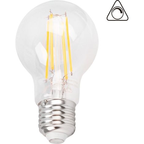 Bombilla LED Filamento E27 A60 - 8W - Regulable - Blanco