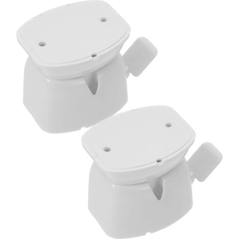 Lot de 2 crochets sécurité pour porte, loquet en plastique (1/5)