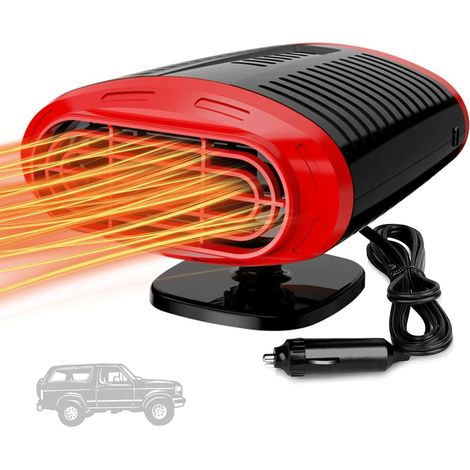 Chauffage voiture 12V 150W 2 en 1 allume-cigare SUV camping-car (1/5)