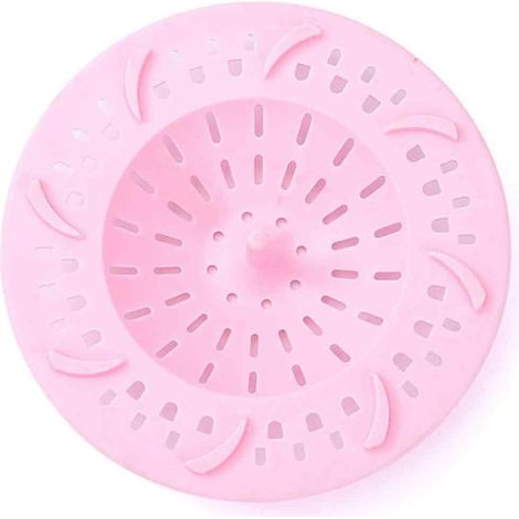 1 filtre de bonde de douche/évier en silicone avec poignée (1/5)