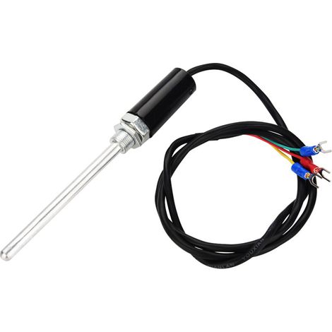 Sonde de température à thermocouple de type PT100 avec câble en acier inoxydable (100 mm)