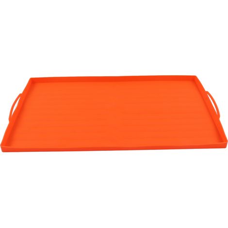 Silikon-Grillmatte, Schutzhülle für Grills, 91 cm (36 Zoll), orangefarbener Griff (1/5)