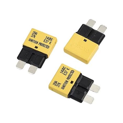 Disjoncteur Fusibles à lames Réinitialisation automatique Standard Le bateau Camion Voitures 20 AMP 3 paquets E37 (1/5)