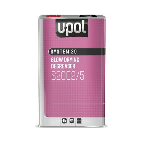 Dégraissant solvanté 5L – S20025 – Anti-statique et anti-silicone – Élimine cire, graisse et contaminants – Compatible peinture – U-Pol